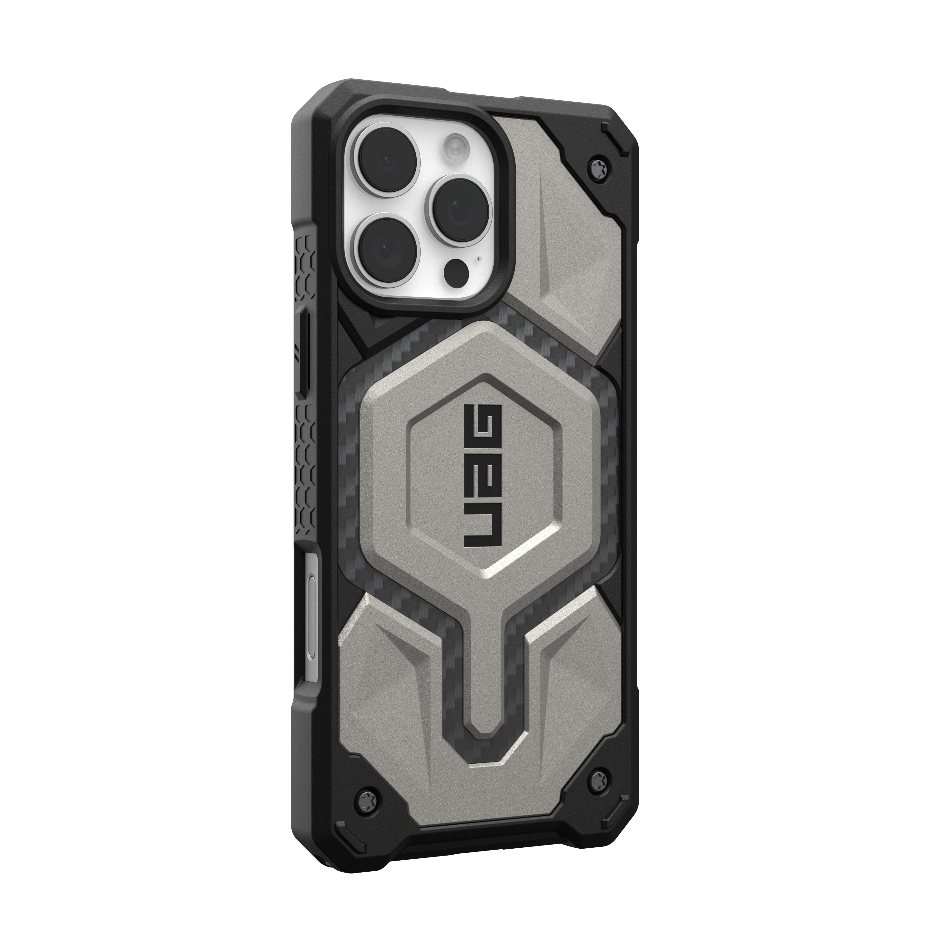 Alt View 2. UAG - Monarch Pro Series Case with Magsafe for Apple iPhone 16 Pro Max - Titanium.