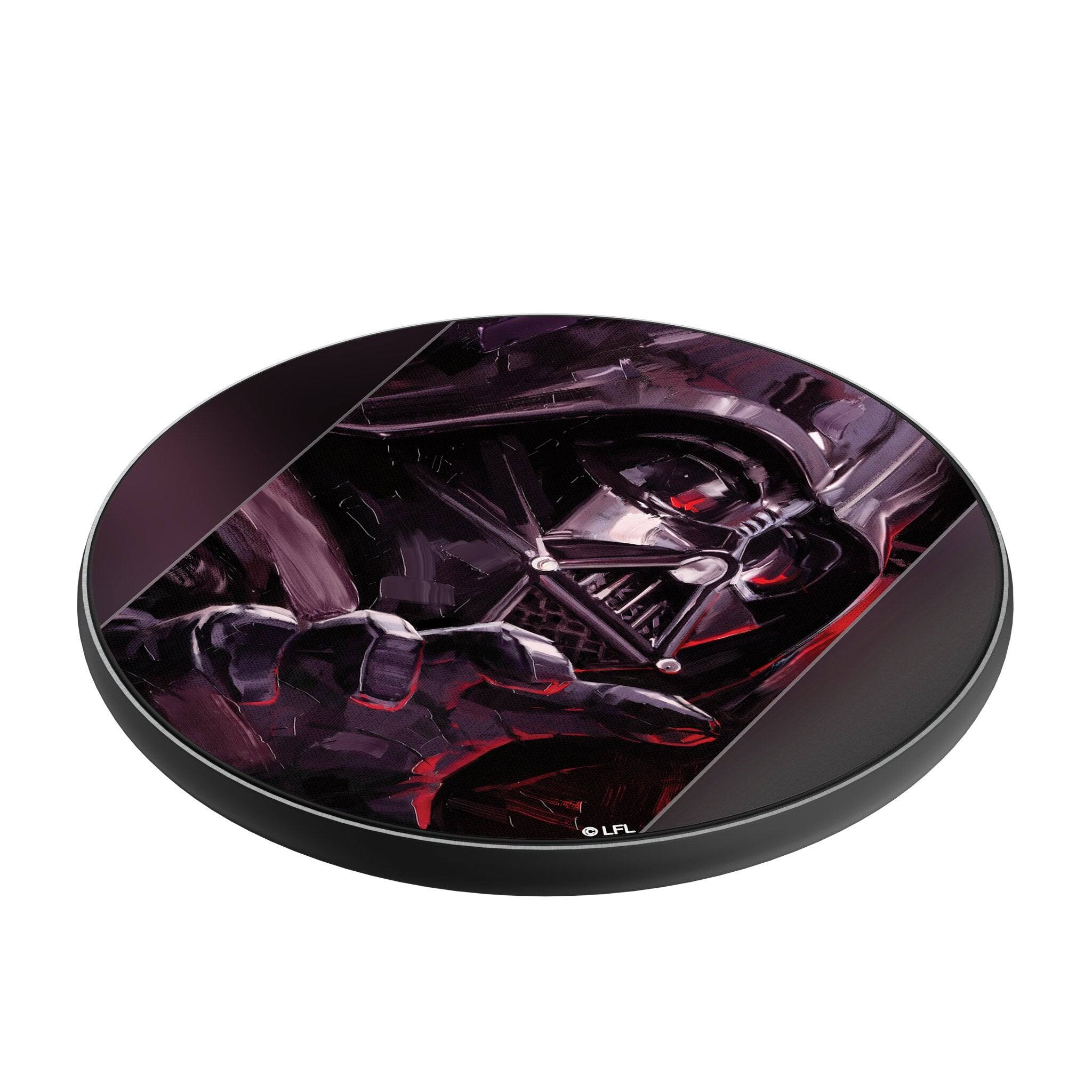 Angle. Keyscaper - Star Wars: A New Hope Portrait 15-Watt Wireless Charger - Darth Vader.