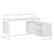 Angle. OSP Home Furnishings - ACE L Desk with Hutch Shelf - White.