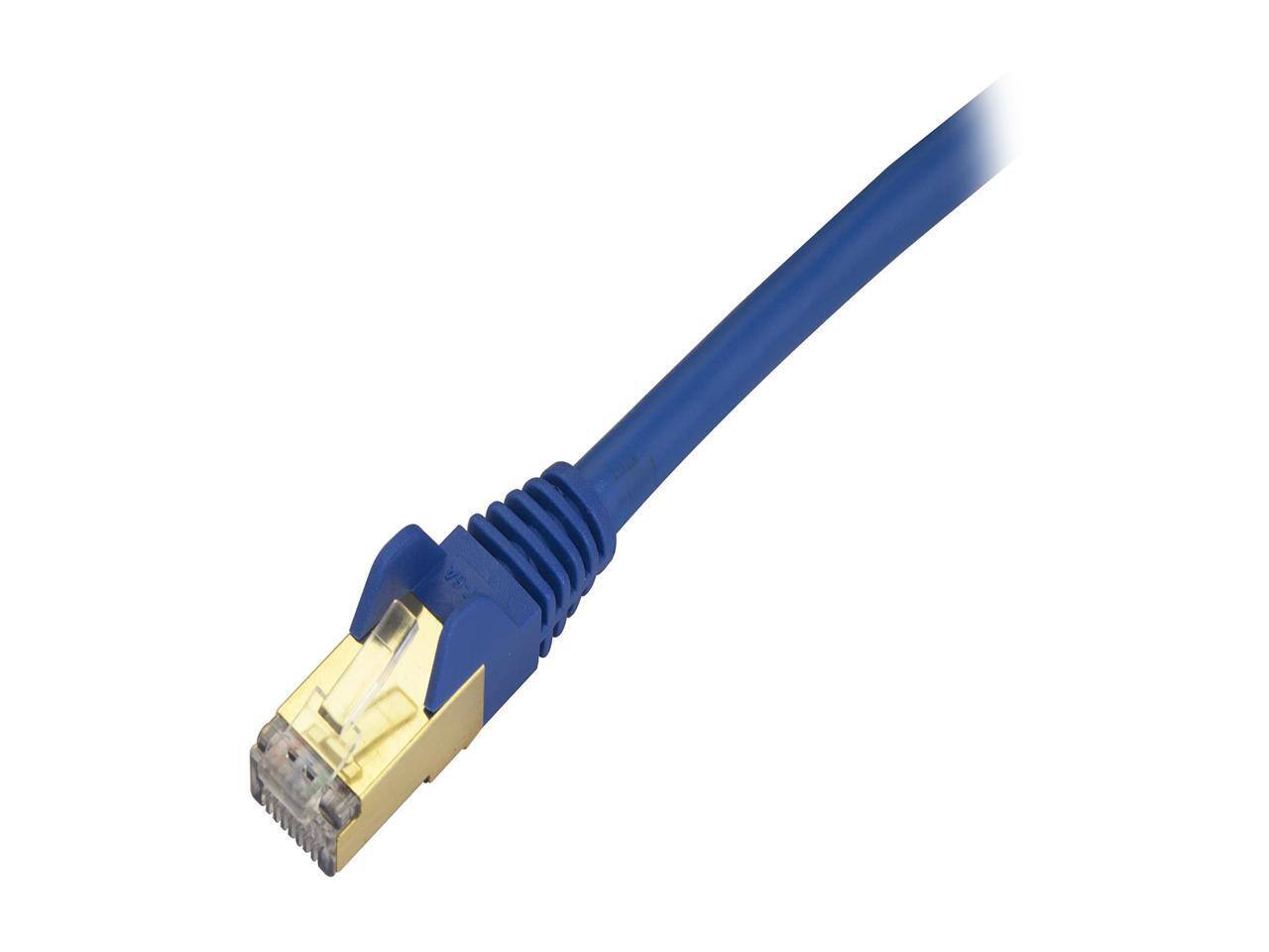 Alt View 1. StarTech.com - StarTech Cat6a Shielded Patch Cable 15ft Blue Snagless RJ45 Ethernet Cord.