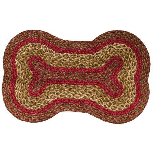 Front. BreeBe - Cinnamon Dog Bone Rug - Multicolor.