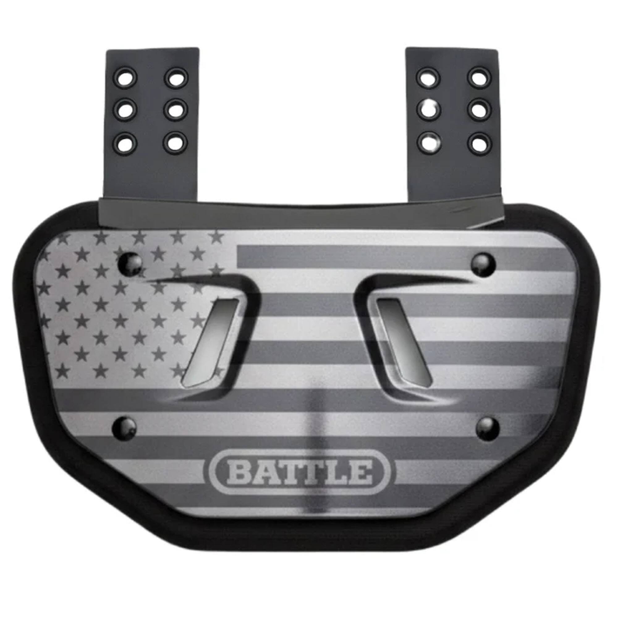 Alt View 1. Battle Sports - Battle Sports Youth "USA Flag Black Ops" Back Plate - Black / USA Flag.