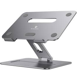 HongFei - Adjustable MacBook Laptop Stand for Desk | Ergonomic Aluminum Laptop Riser with Heat-Vent, for 10-17" Laptops - BLSG-100