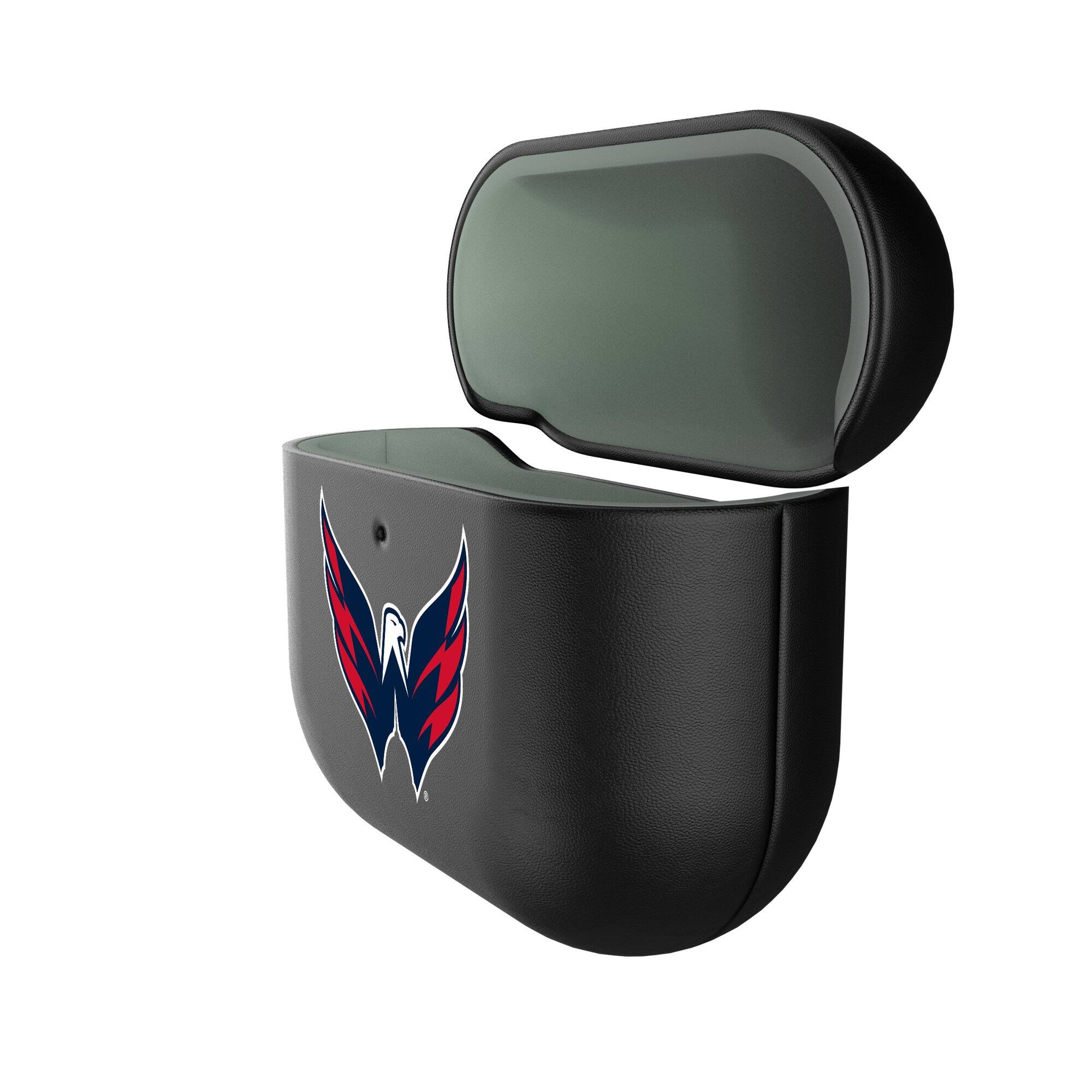 Alt View 1. Keyscaper - Washington Capitals Washington Capitals Insignia AirPods 4th Generation Case Cover - No Size - Black.