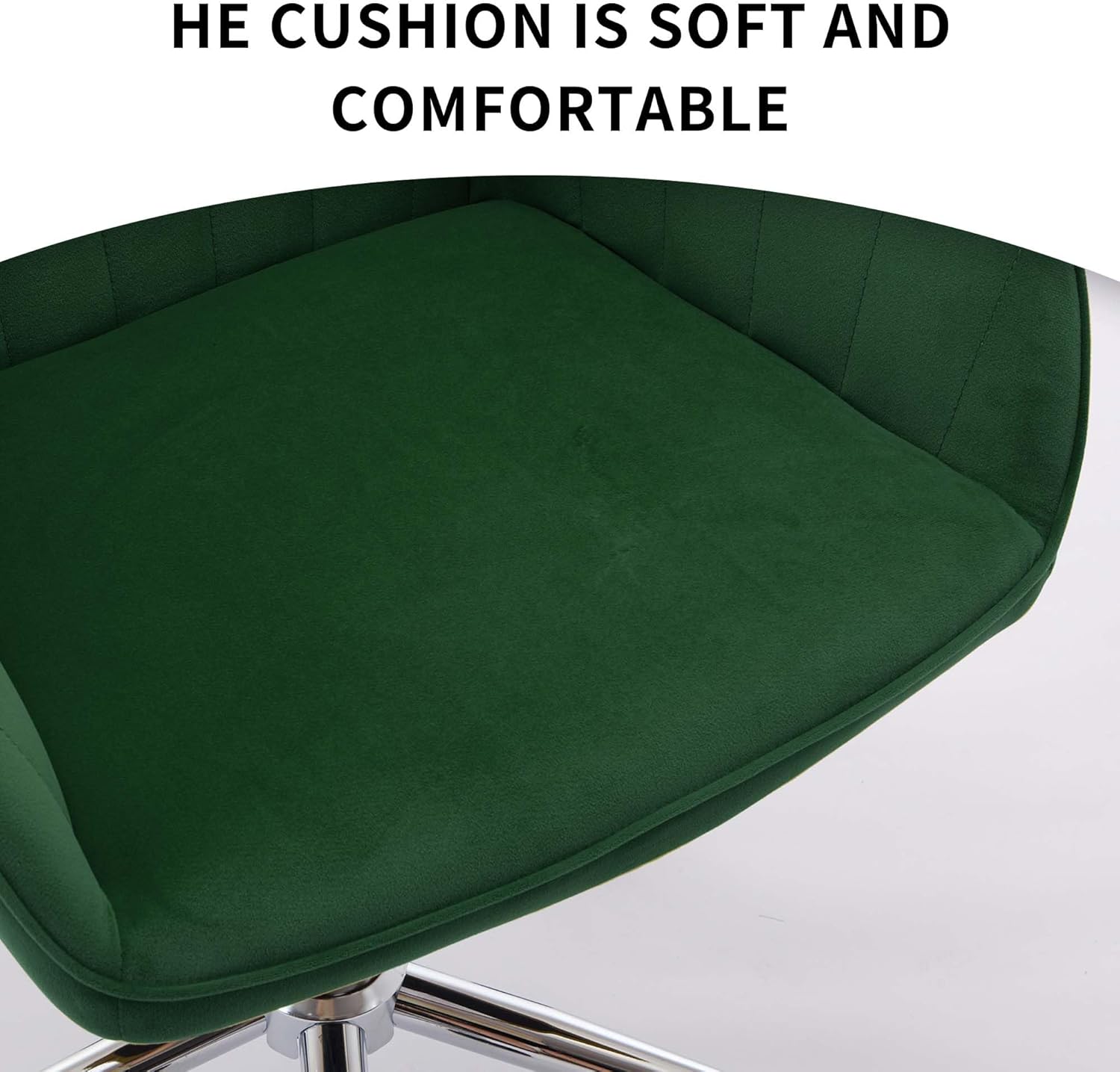 The cushion is soft and comfortable.