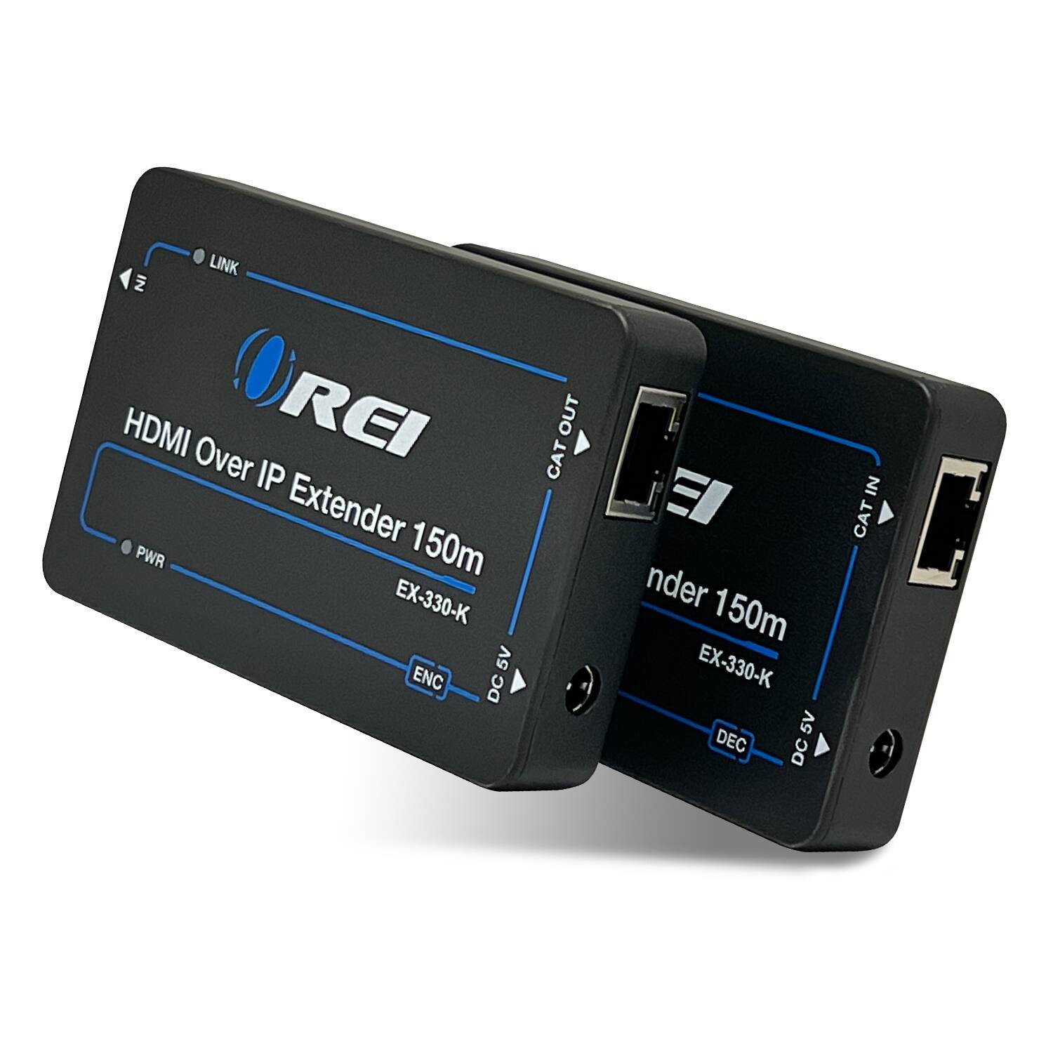 Orei - 1080p HDMI Extender (Over IP) - 500ft (cat6)-EX-330-K - Black