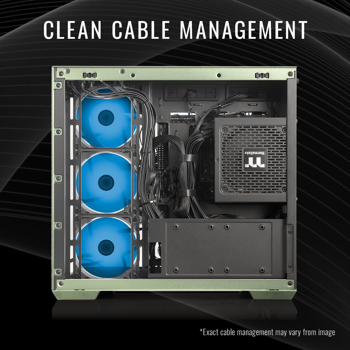 Clean Cable Management: Thermaltake