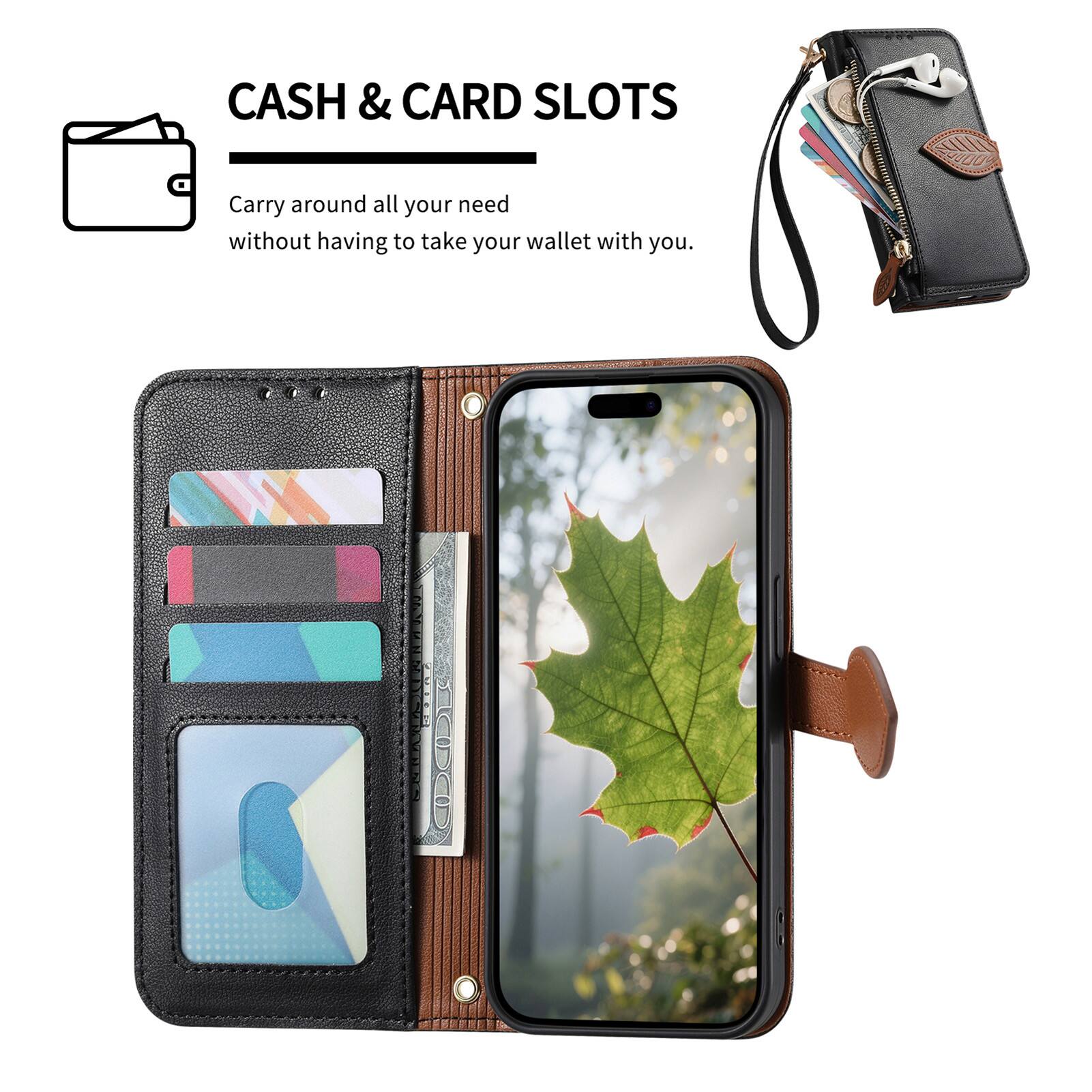 CASH & CARD SLOTS  
Carry around all your need without having to take your wallet with you.
