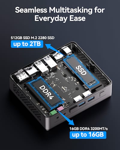 Geekom Air12 Lite Mini PC, Intel 12th Gen Alder Lake N100 Mini Geekom Air12 Lite Mini PC, Intel 12th Gen Alder Lake N100 Mini