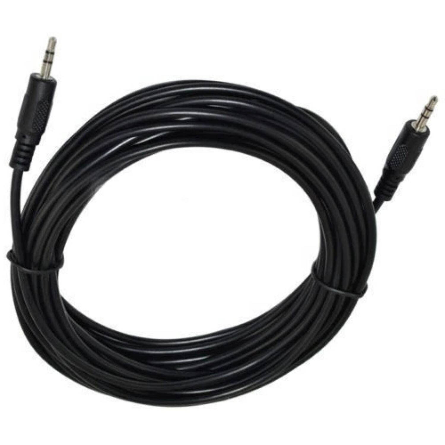 Angle. Nippon Labs - Nippon Labs 12 ft. Premium 3.5mm Audio Stereo Speaker Cable M/M 12ft Model SPC-12MM 12 feet - Black.