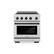Front. ZLINE - Autograph 30 in. 4.2 cu. ft. Paramount Freestanding Induction Range with 4 Burners and Electric Oven w/ Black Accents - Stainless Steel.