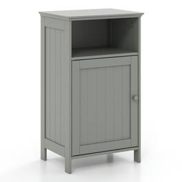 Kadyn - Bathroom Freestanding Adjustable Shelf Floor Storage Cabinet- Bathroom Cabinets for Entryway Storage, Home Office - Gray