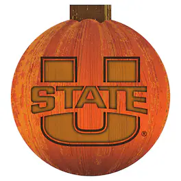 Fan Creations - Utah State Aggies 12'' Pumpkin Sign - Orange