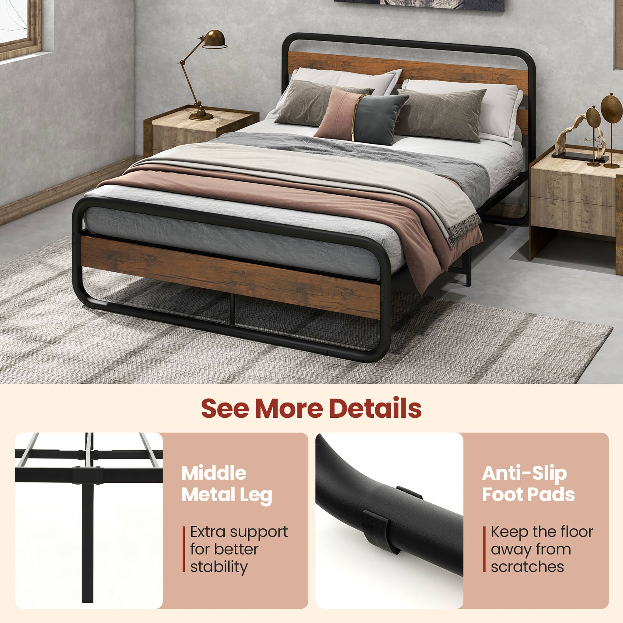 See More Details

Middle Metal Leg  
Extra support for better stability

Anti-Slip Foot Pads  
Keep the floor away from scratches