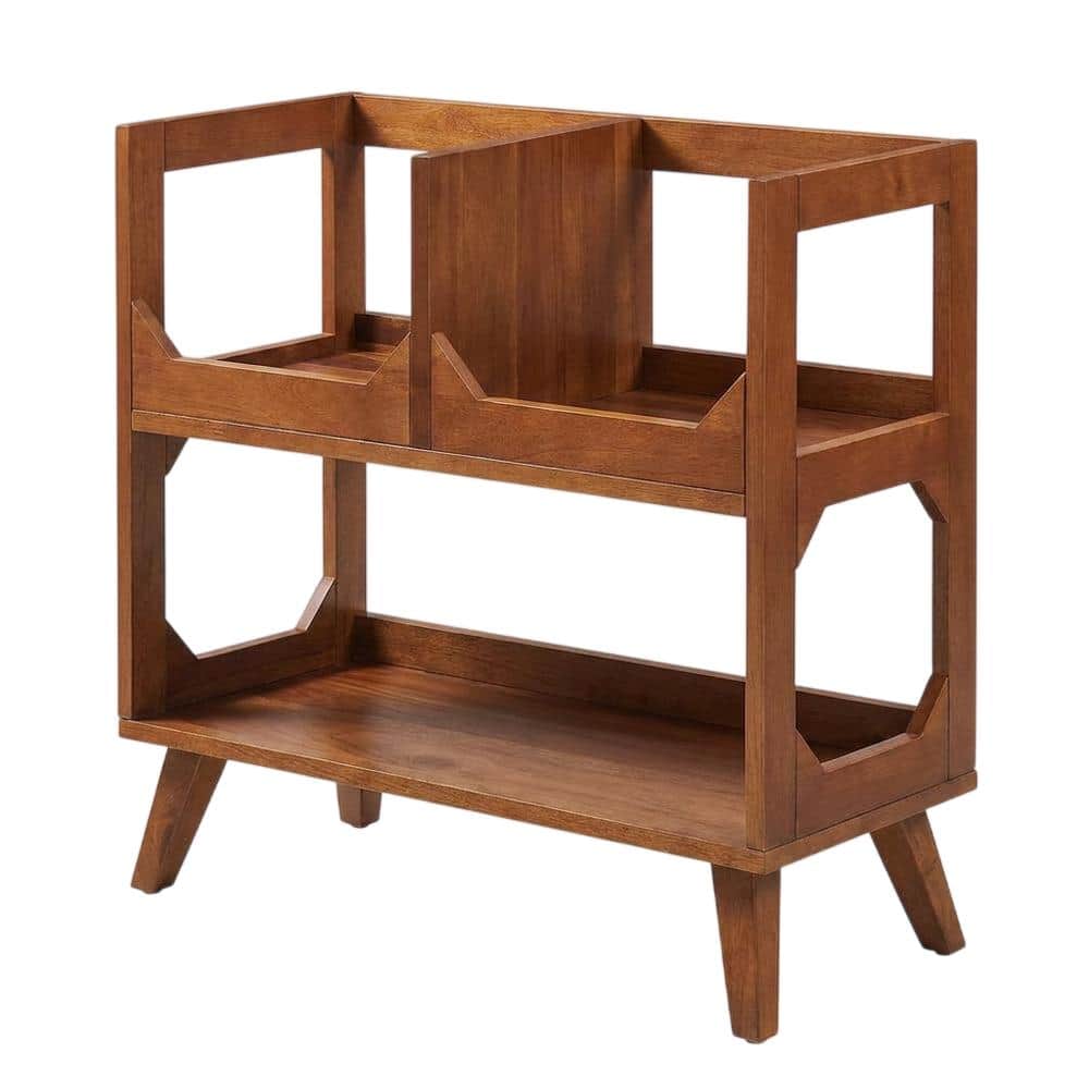 Crosley Furniture - Asheville Medium Vinyl Record Storage Stand - Walnut