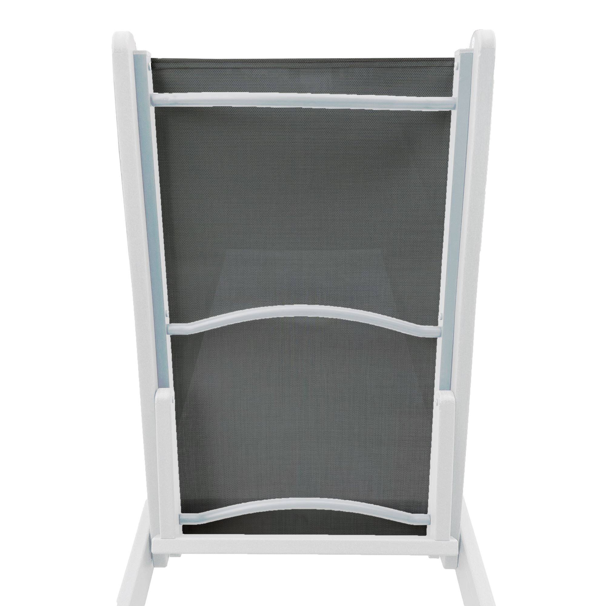 Alt View 3. LuXeo - Venice HDPE Chaise Lounge (Set of 4) - White.