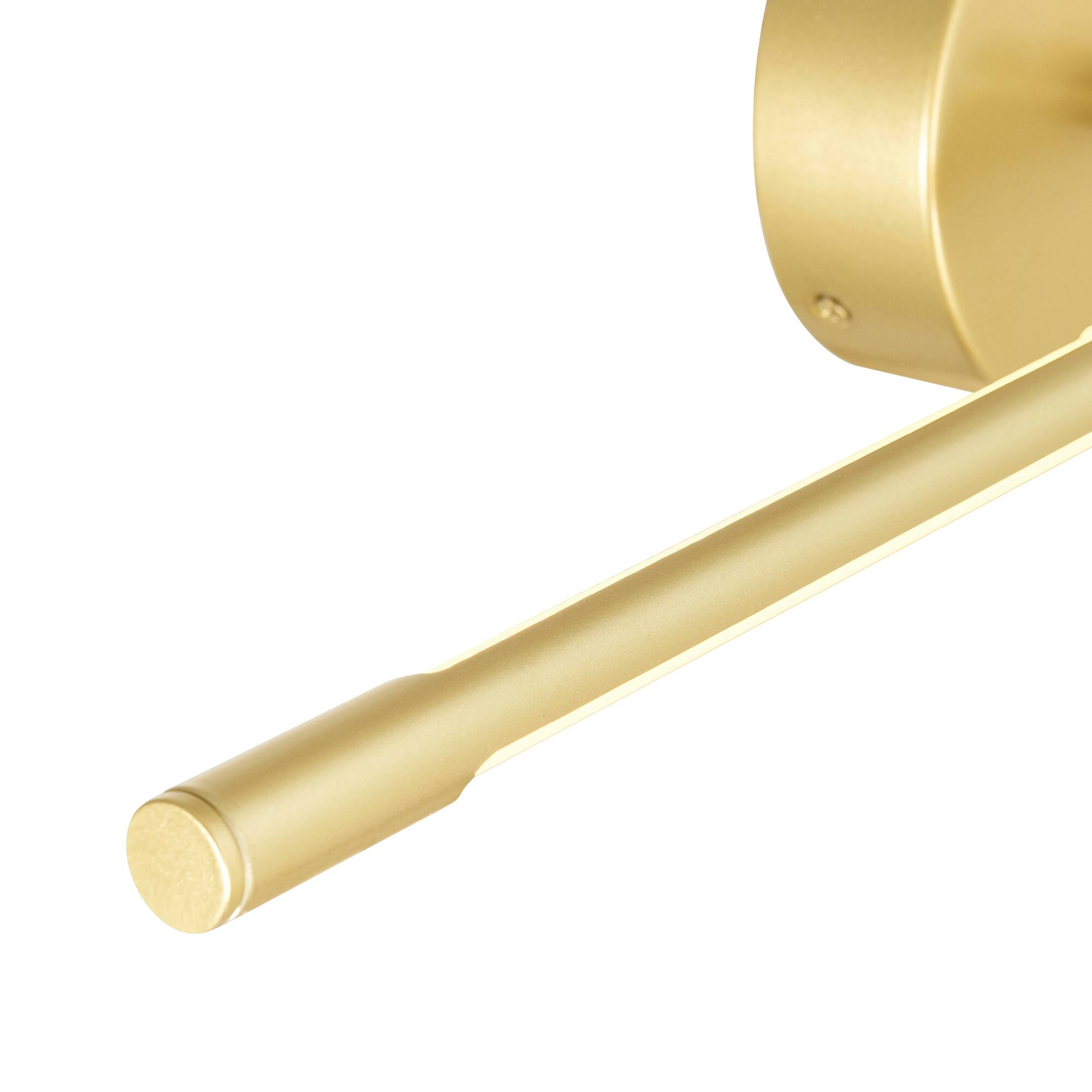 Alt View 1. CWI Lighting - Oskil LED Integrated Wall Light With Satin Gold Finish - Satin Gold.