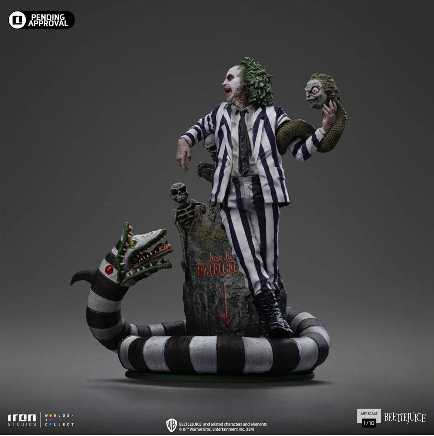 PENDING APPROVAL

Iron Studios Collect

BEETLEJUICE and related characters and elements © Warner Bros. Entertainment Inc. (624)

ART SCALE 1/10

BEETLEJUICE