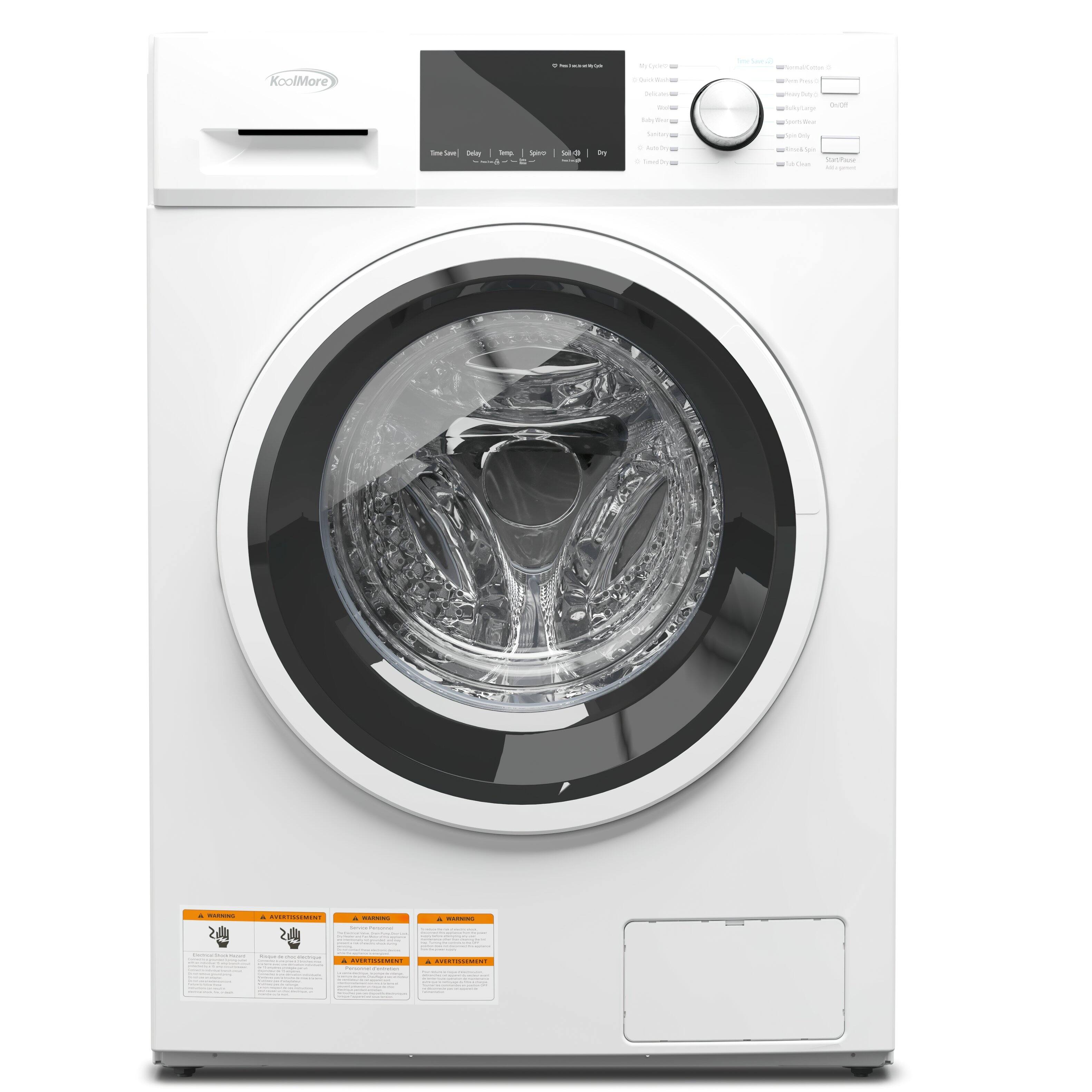 Alt View 1. Koolmore - 2.7 cu. ft. All-in-One Washer & Dryer Combo in White, FLC-3CWH. - White.