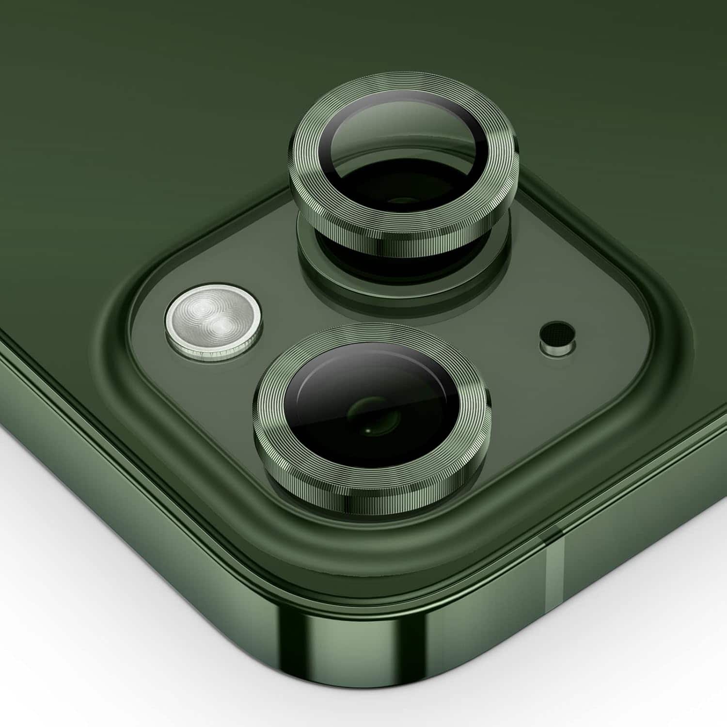 Premium Entronix Camera Lens Protector for iPhone 14/14 Plus - Durable Metal Design - Green