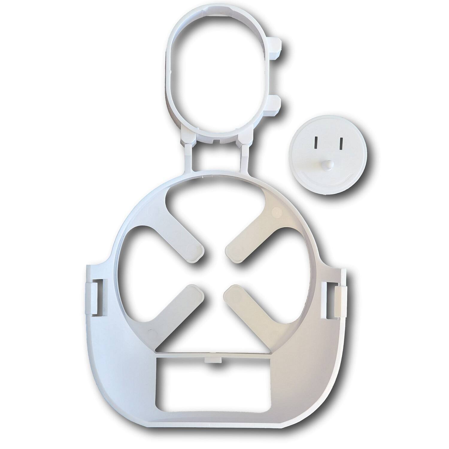 Alt View 12. Mount Genie - The Easy Outlet Holder for Nest WiFi Pro (3-pack) - White.