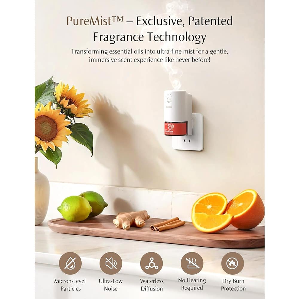 RTMB - Smart Wi-Fi Waterless Diffuser – Plant-Based, 120-Day, Bitter Orange Leaf