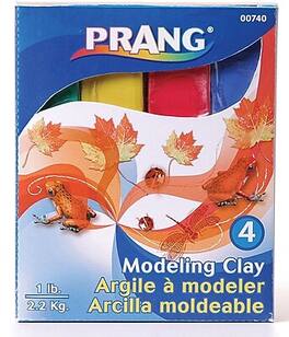 Dixon - Prang Modeling Clay, Assorted Colors, 4/Box - Multicolor