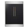 Forno Appliances - 60 in. Wide Maderno 27.2 Cu. Ft. Built-In Side-by-Side Convertible Refrigerator/Freezer with Decorative Grill - Black