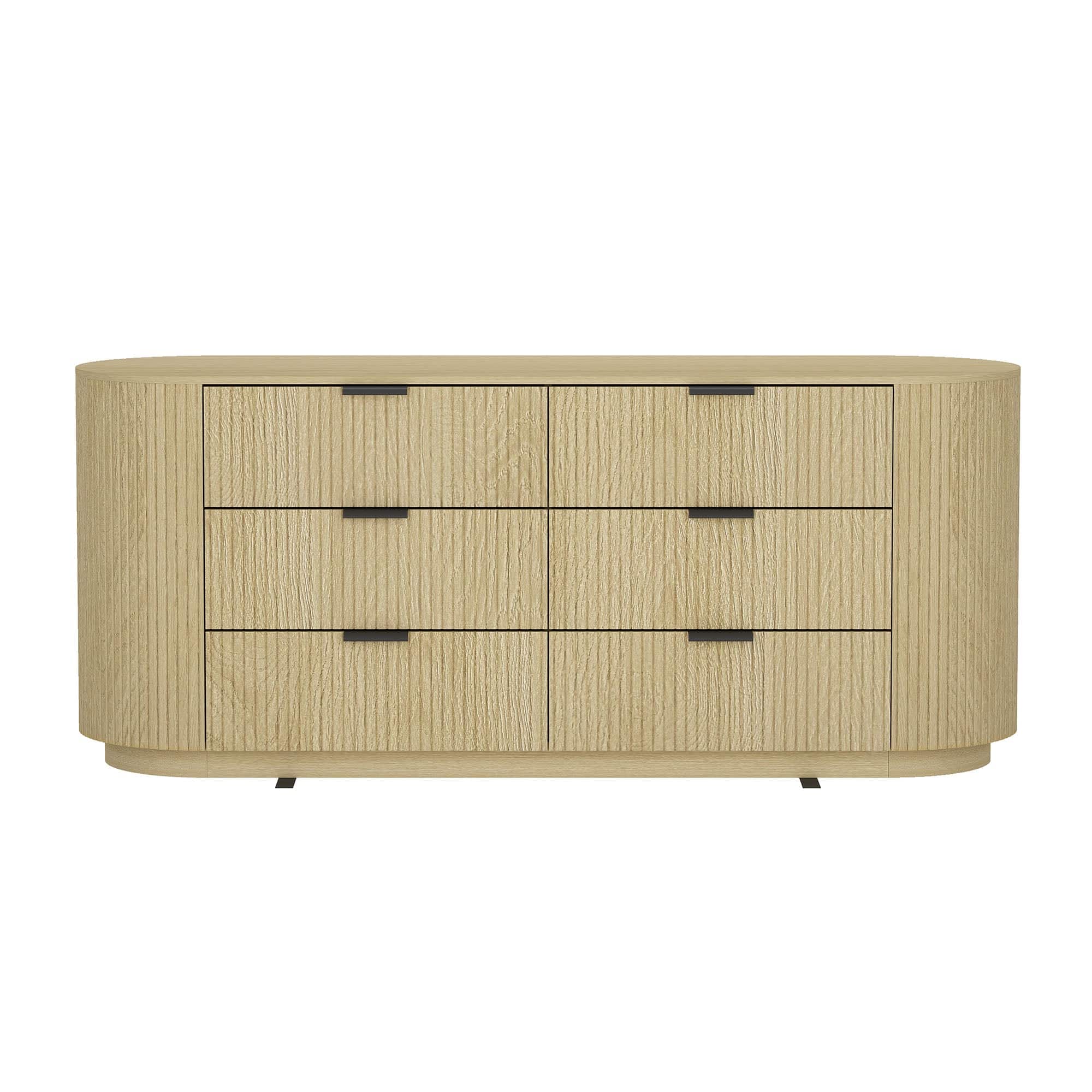 Manhattan Comfort - Olivia Modern 71" Dresser - Natural Oak