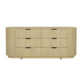 Manhattan Comfort - Olivia Modern 71" Dresser - Natural Oak