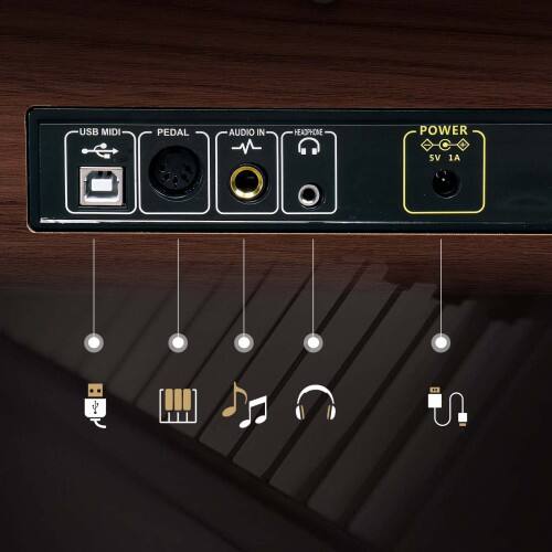 Winado 88 Key Weighted Keyboard Piano Electric Digital Music Keyboard ...