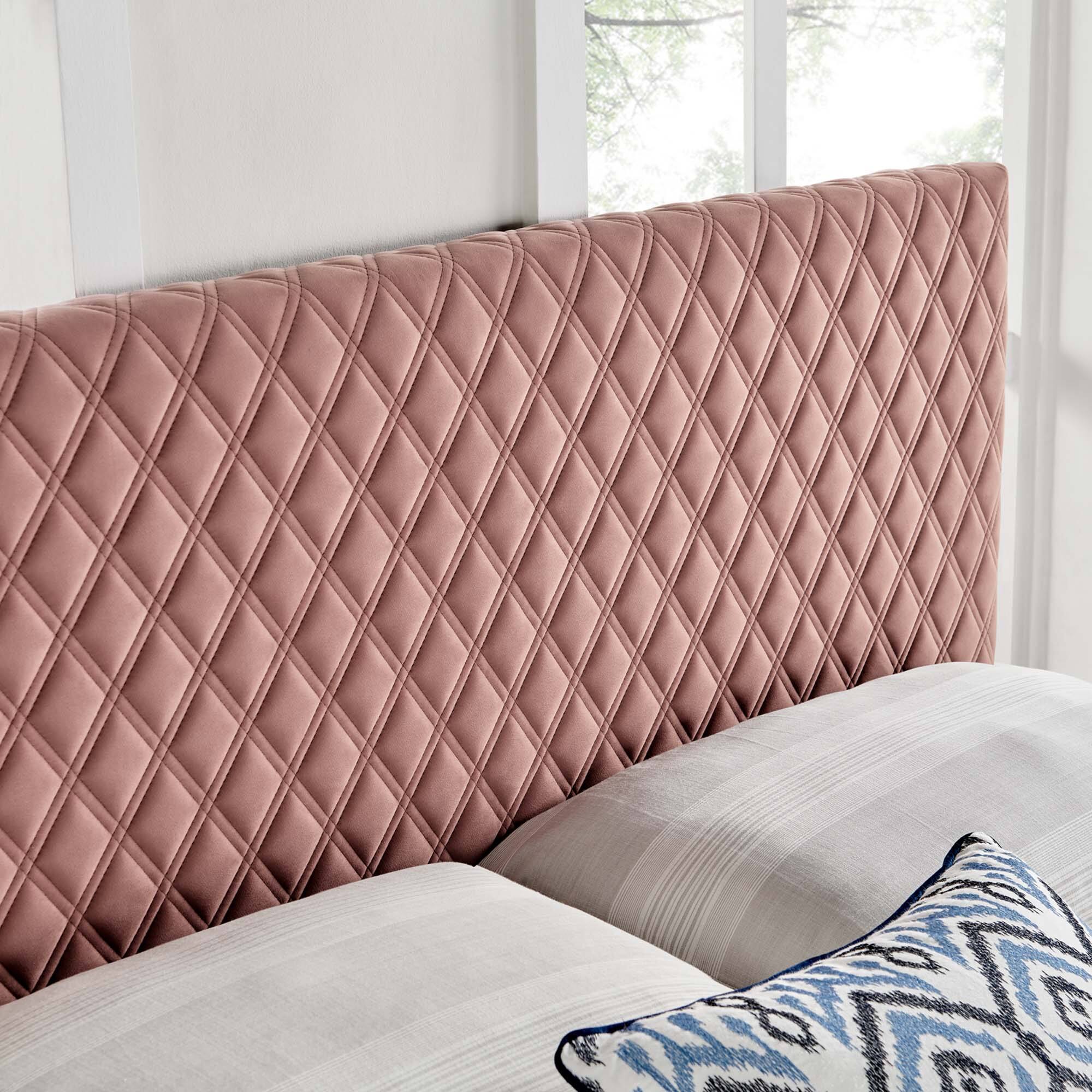 Alt View 4. Modway - Angela Performance Velvet King Headboard by Modway - Dusty Rose.