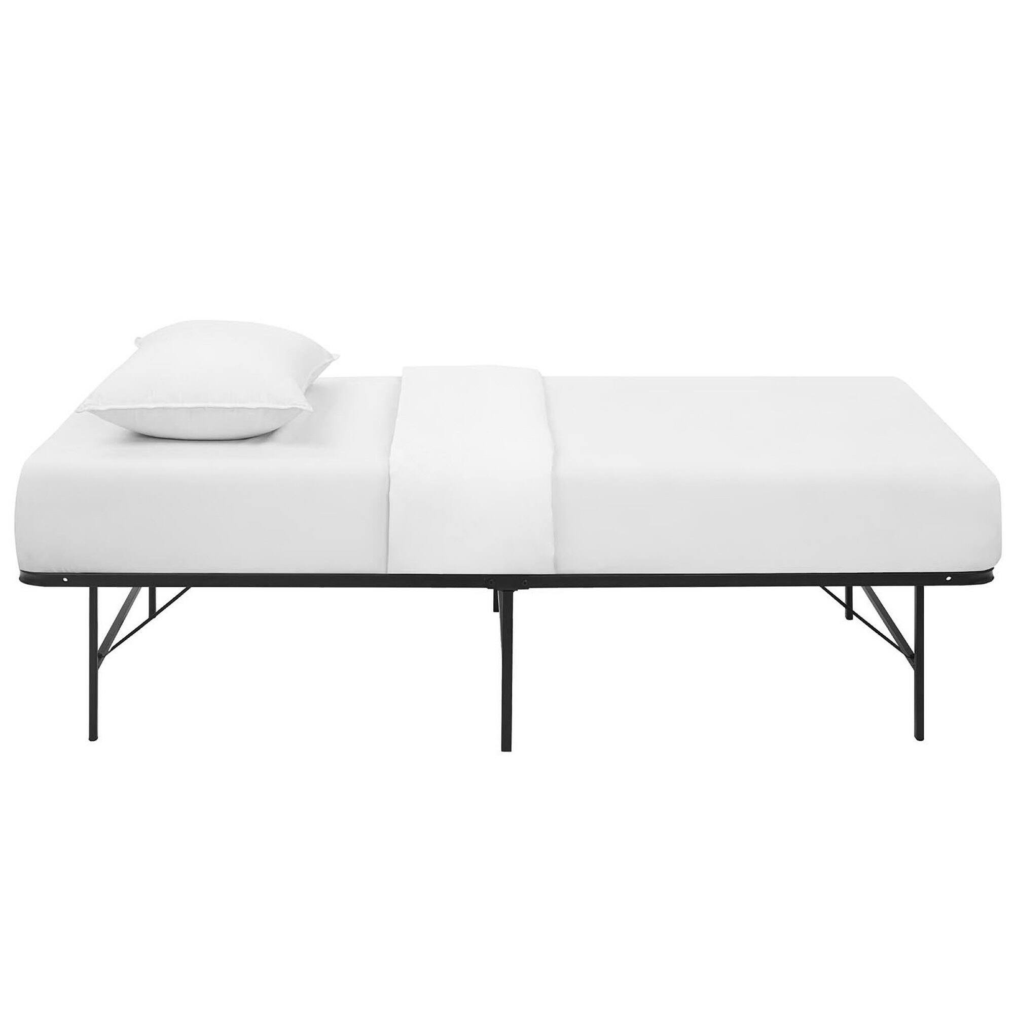 Alt View 2. Modway - Horizon Stainless Steel Twin Bed Frame - Brown.