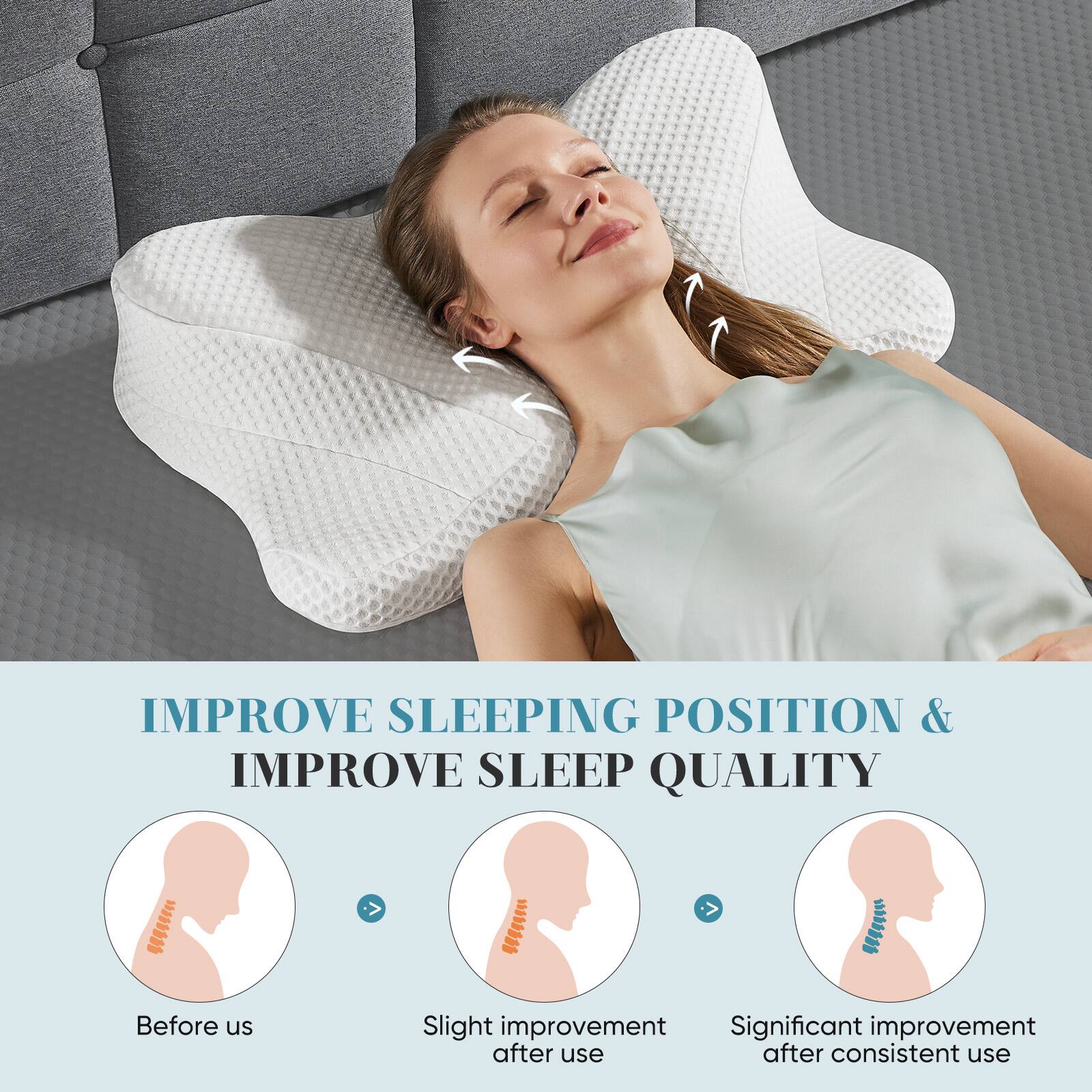 IMPROVE SLEEPING POSITION & IMPROVE SLEEP QUALITY

Before us
Slight improvement after use
Significant improvement after consistent use