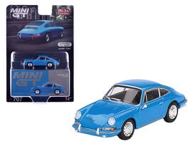 1963 Porsche 901 "Quickblau" Limited Edition to 3600 pieces Worldwide 1/64 Diecast Model Car by Mini GT - Blue