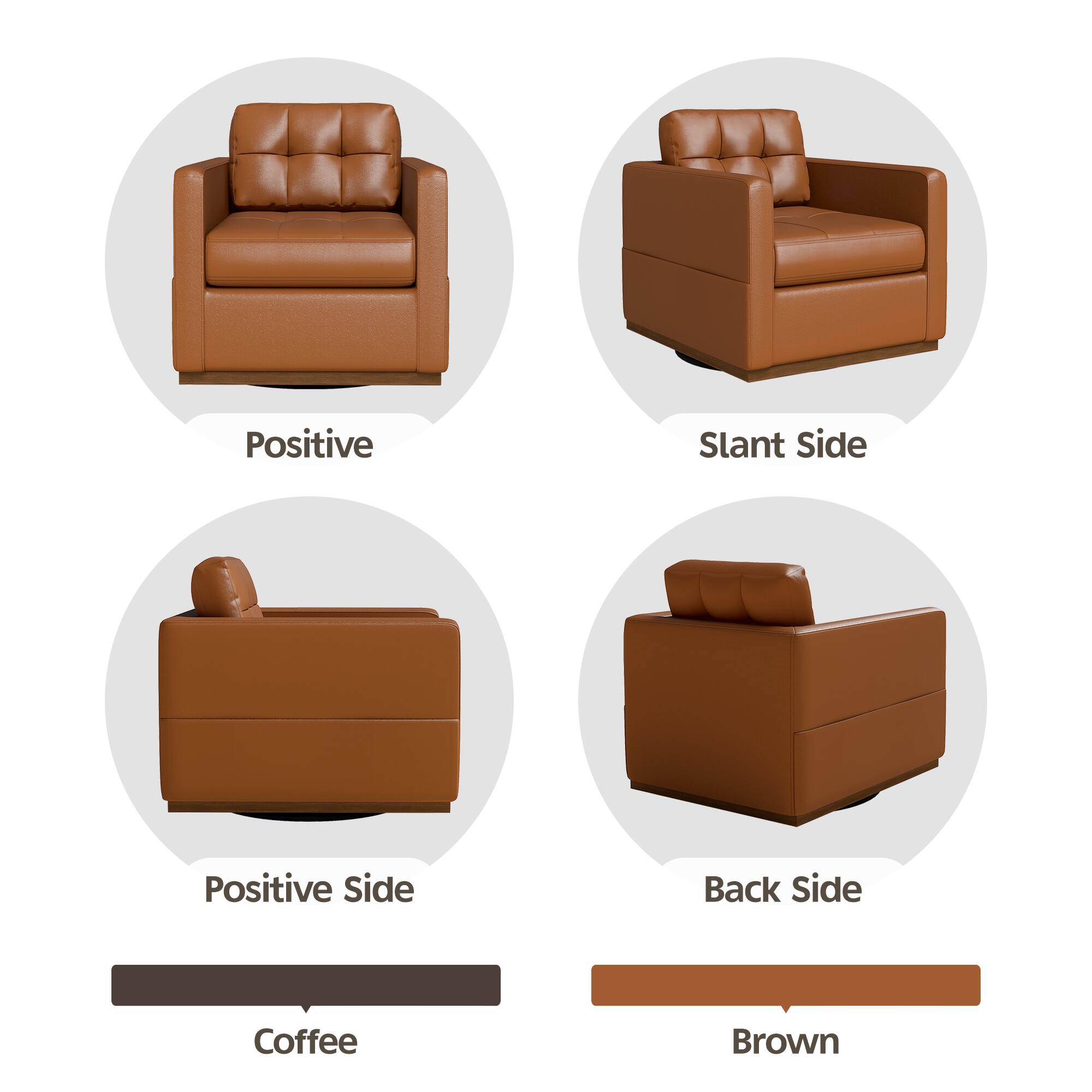Positive  
Slant Side  
Positive Side  
Back Side  
Coffee  
Brown