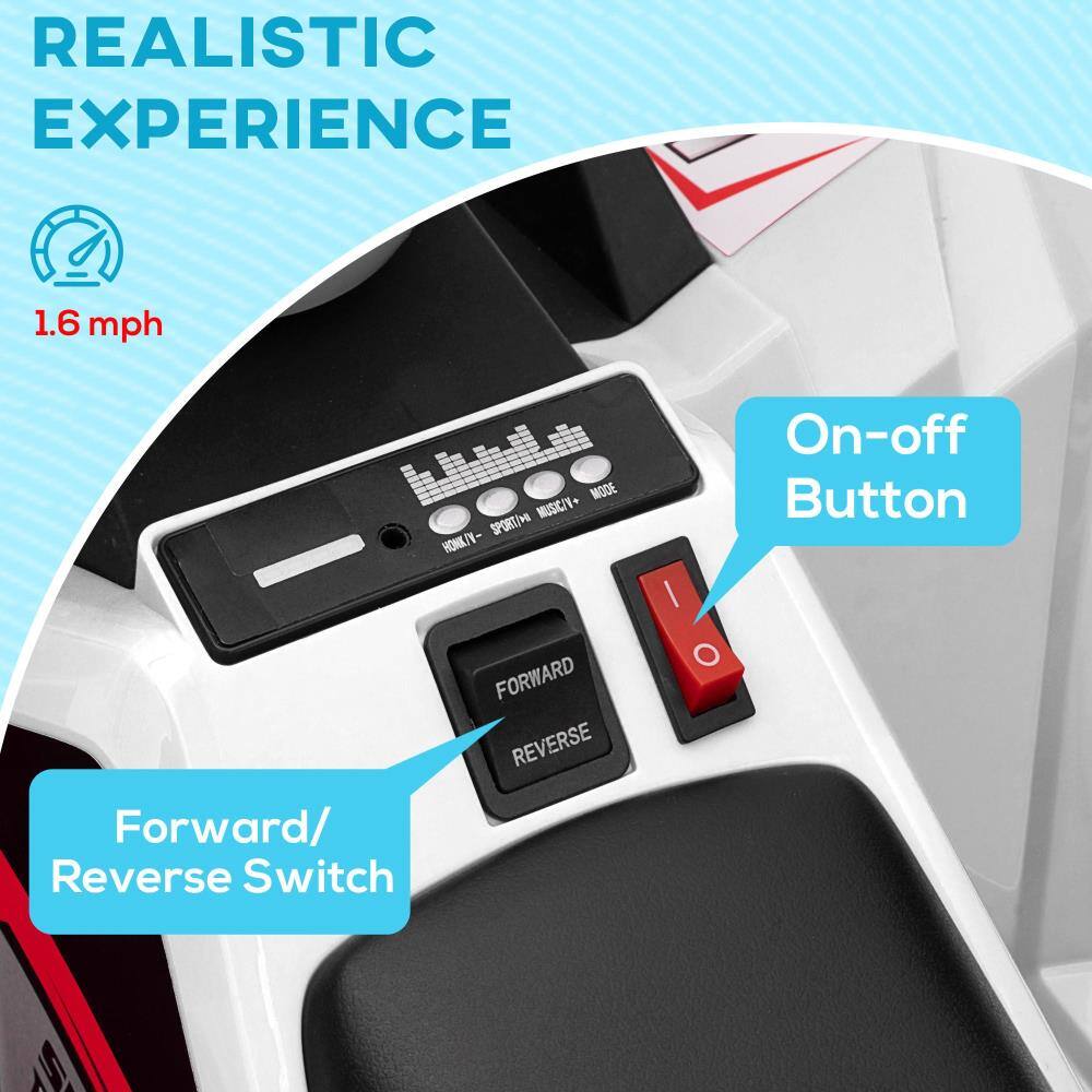 REALISTIC EXPERIENCE

1.6 mph

On-off Button

Forward/Reverse Switch