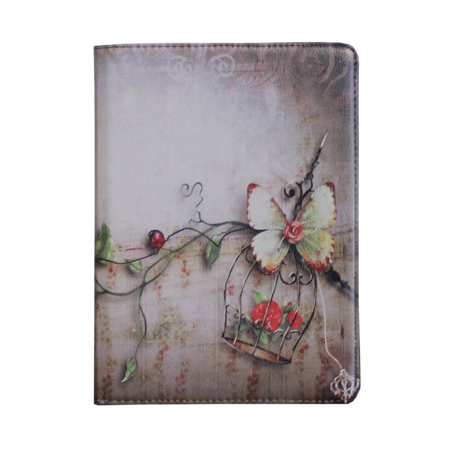 Left. Stock Preferred - 360° Rotating Smart Case Cover with Stand & Stylus Holder for iPad 10 to 11th Gen Butterfly Flower - Butterfly Flower.