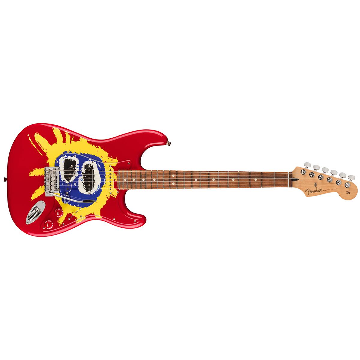 Alt View 6. Fender - Fender 30th Anniversary Screamadelica Stratocaster Electric Guitar, Custom Graphic.