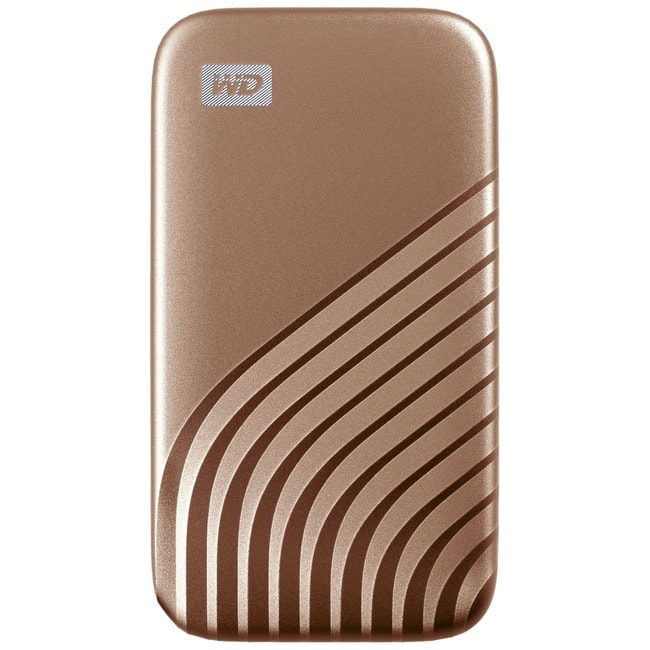 SANDISK - WD My Passport WDBAGF0020BGD-WESN 2 TB Portable Solid State Drive - External - Desktop PC Device Supported - USB - Gold