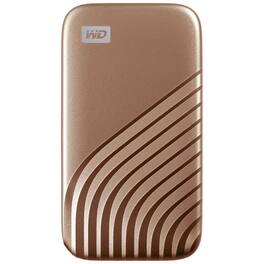 SANDISK - WD My Passport WDBAGF0020BGD-WESN 2 TB Portable Solid State Drive - External - Desktop PC Device Supported - USB - Gold