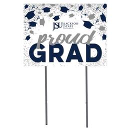 Jardine - Jackson State Tigers 18'' x 24'' Grad Yard Sign - White