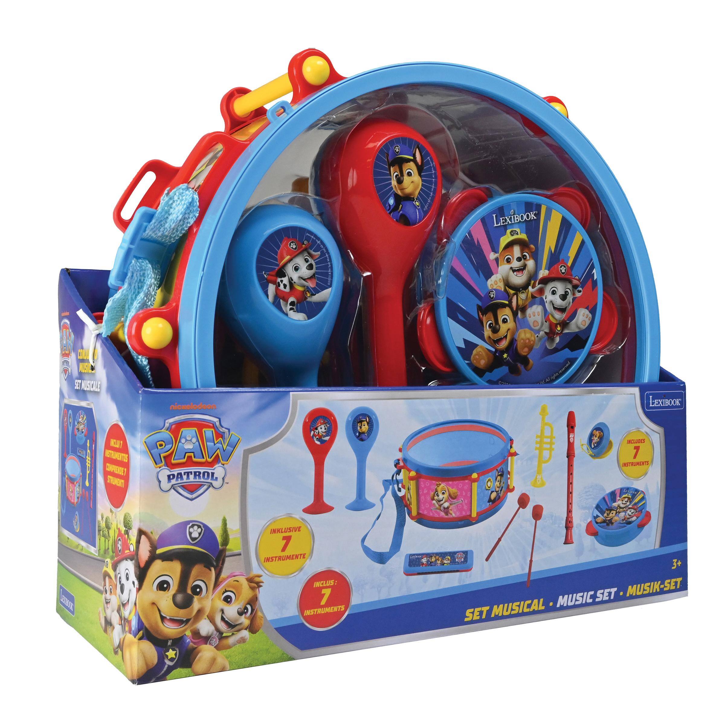 LEXIBOOK A Ju T NSCLE nicwelodoon K PAW ETTS CRL  
PATROL LEXBOOK - 7 NTRUNOTS 2K INKLUSIVE 7 INSTRUMENTE INCLUS: 7 INSTRUMENTS 3+ SET MUSIK-SET MUSICAL MUSIC SET