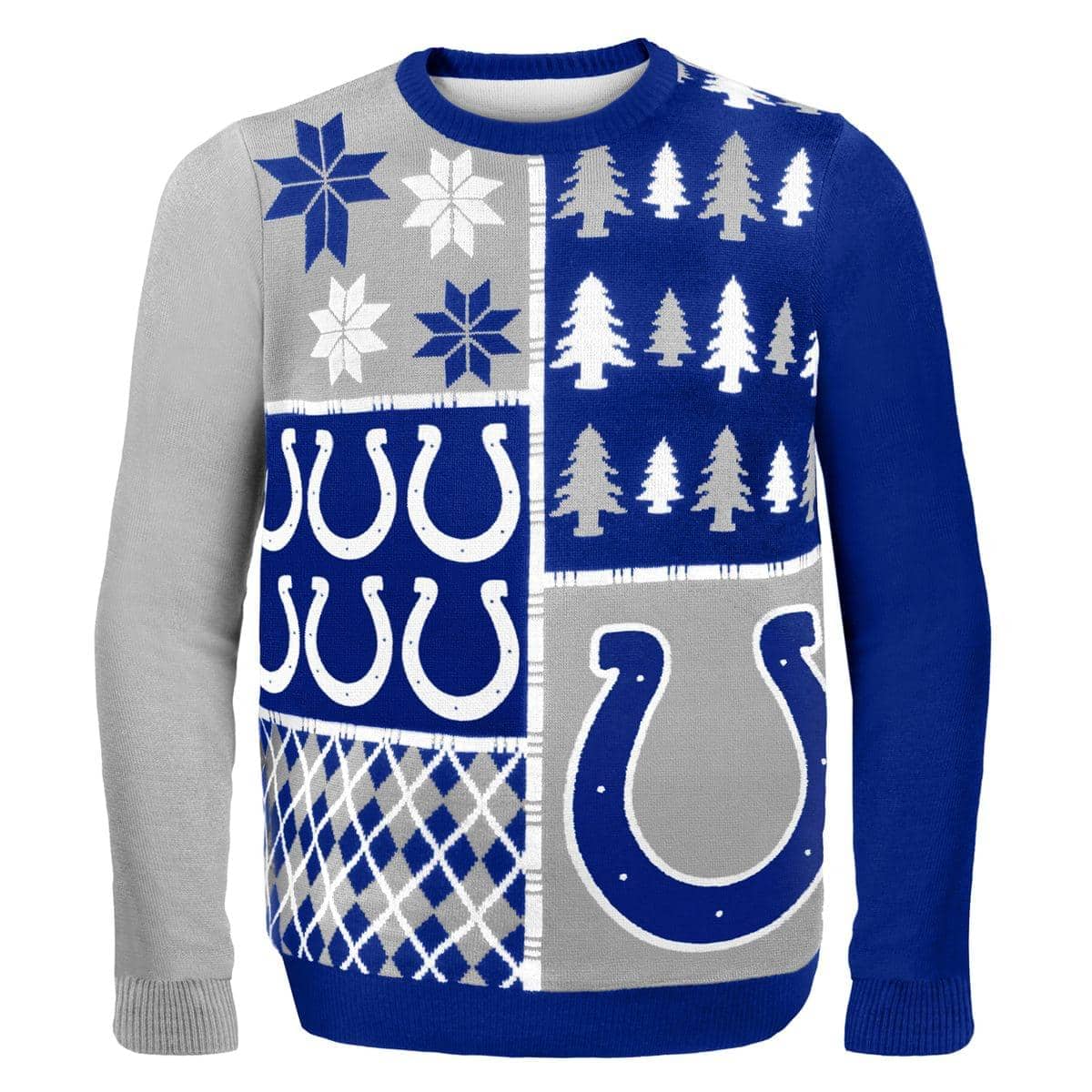 Forever Collectibles - Indianapolis Colts Busy Block NFL Ugly Sweater X-Large - Blue price history on PriceWatchPro