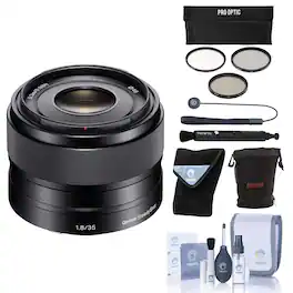Bundle - E 35mm f/1.8 OSS Lens for Sony E with Accessories Kit