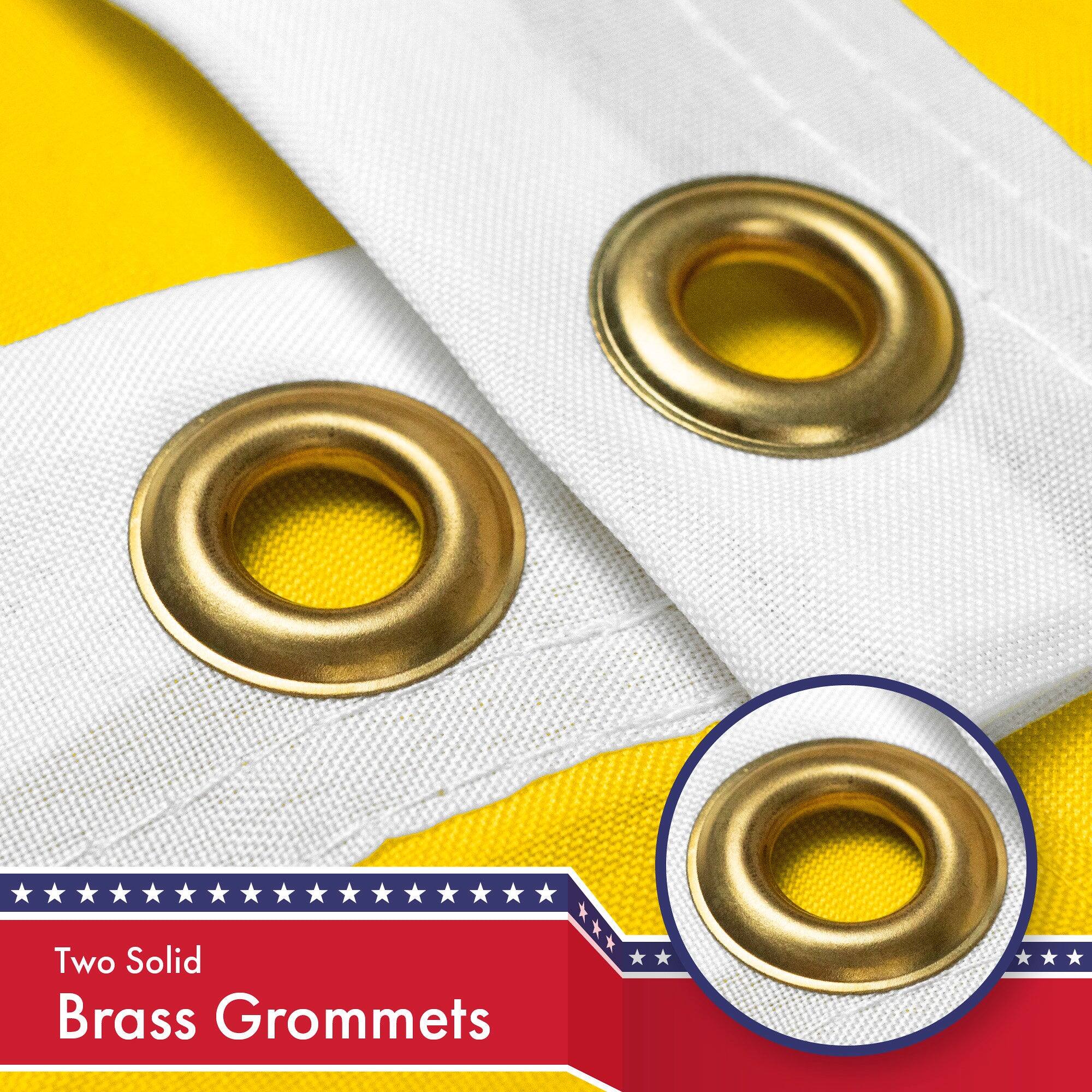 Two Solid Brass Grommets