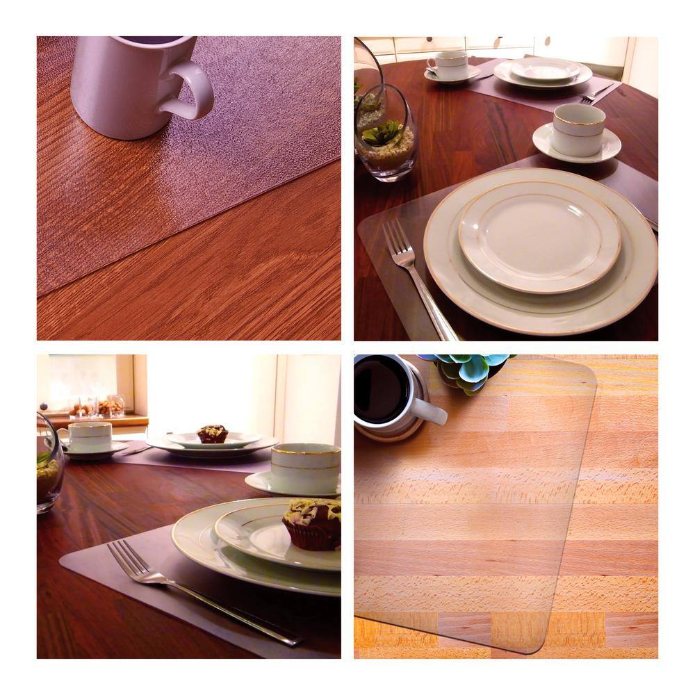 Front. Floortex - Desktex® Anti-Microbial Vinyl Desk Pad - 20" x 36" - Fresh Mist.