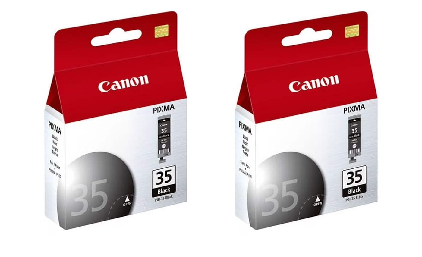 Canon - 2-Pack (PGI-35) 1509B002 PGI35 Black Inkjet Cartridges