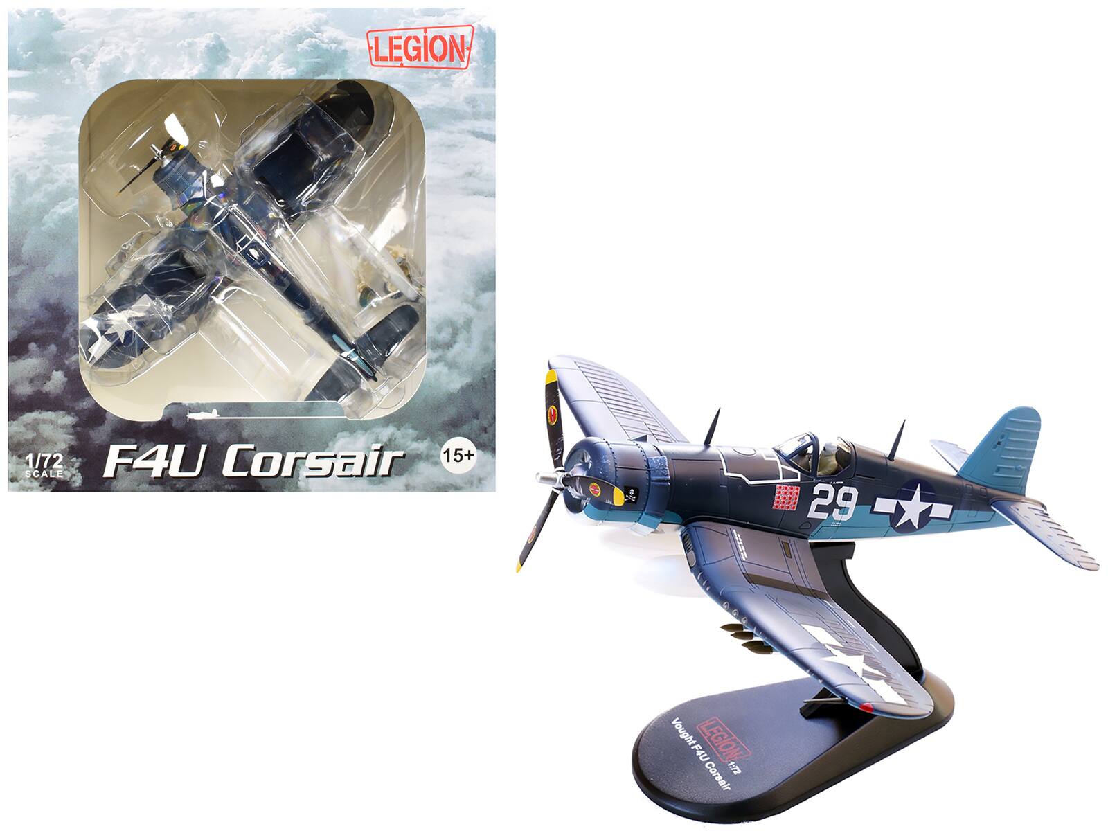LEGION 1/72 F4U Corsair 15+ SCALE  
29 Vought LEGION F4U Corsair