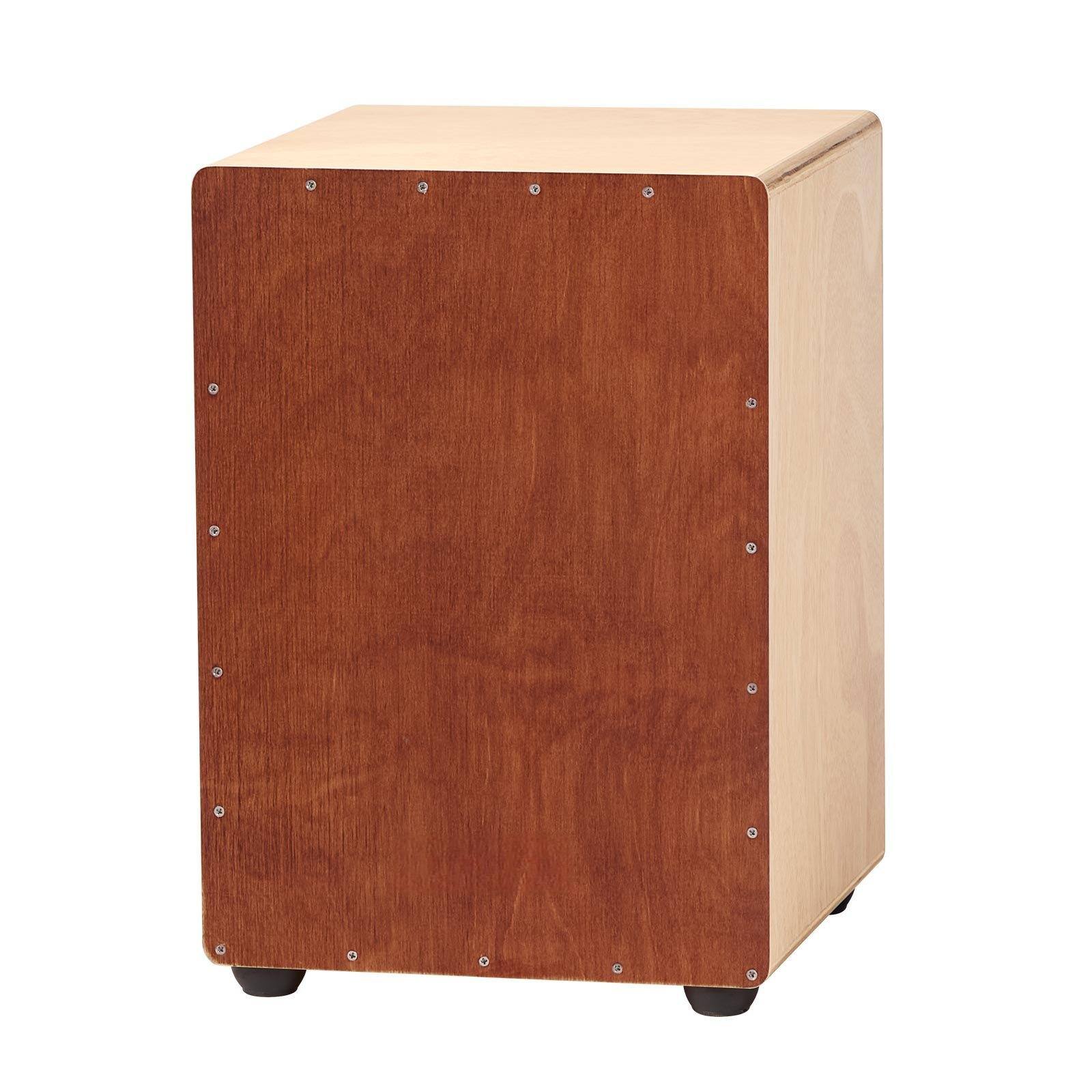 Alt View 10. Glintex - Cajon Box Drum Wooden Birchwood Percussion with Snare Wires and Travel Bag, Portable Instrument - Brown.